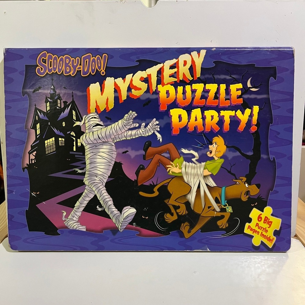 Scooby Doo Mystery Puzzle‎ Party 6 Big Puzzles Pages Hanna Barbara Shaggy  Velma